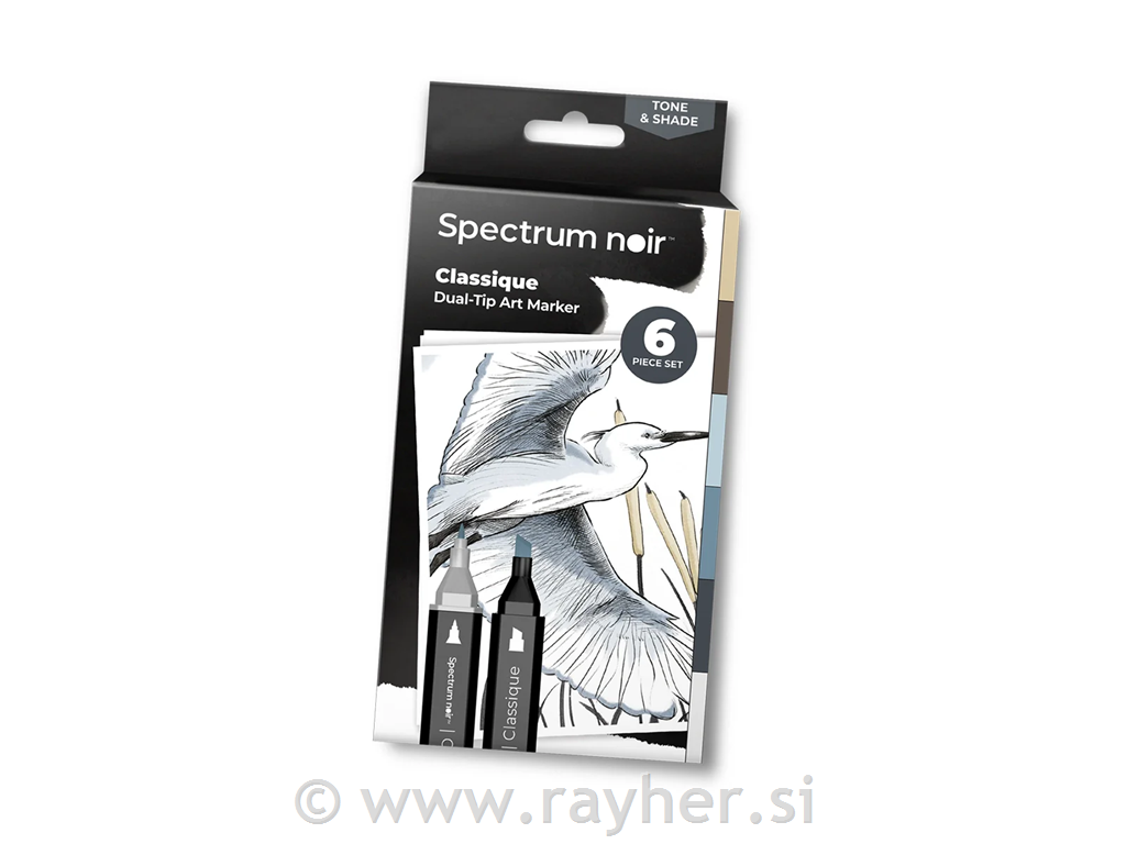 Flomasteri Spectrum Noir Tone & Shade, set 6