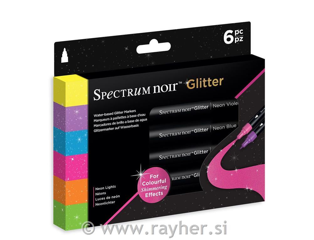 Markeri Spectrum Noir Glitter Neon Light