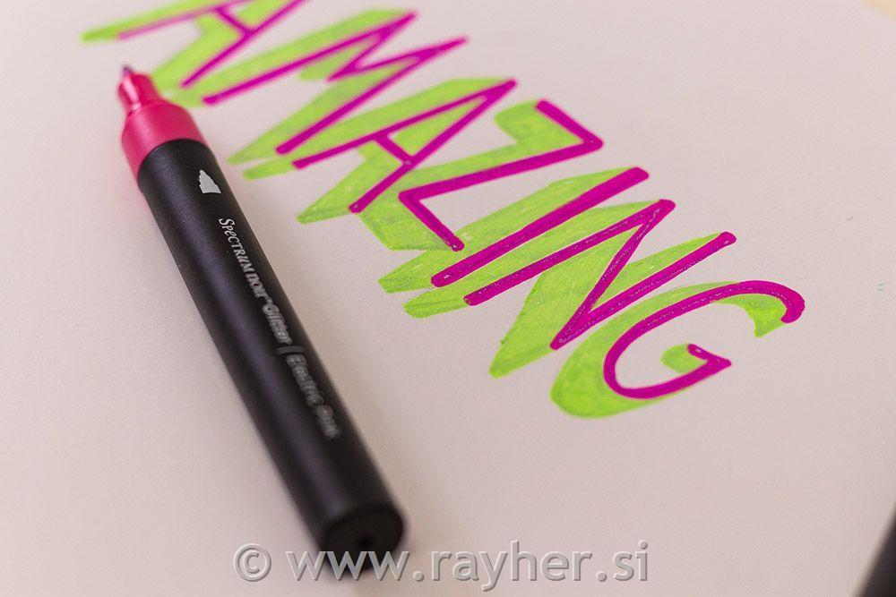 Markeri Spectrum Noir Glitter Neon Light