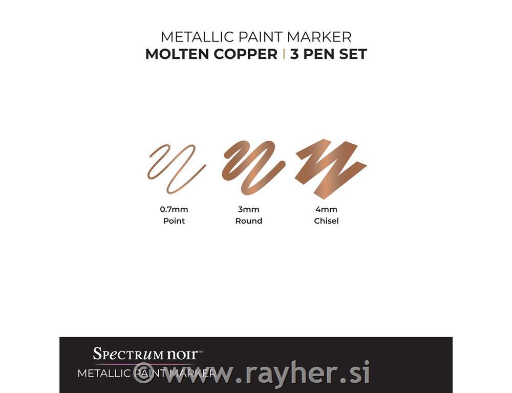 Set flomastrov Metallic Paint Marker - Molten Copper