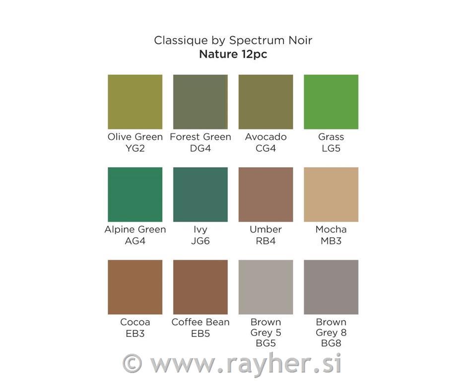 Flomasteri Spectrum Noir , set 12