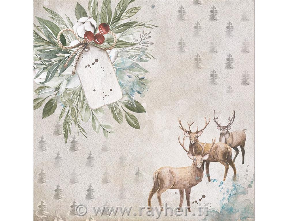 Set papira 30x30 The Reindeer Collection