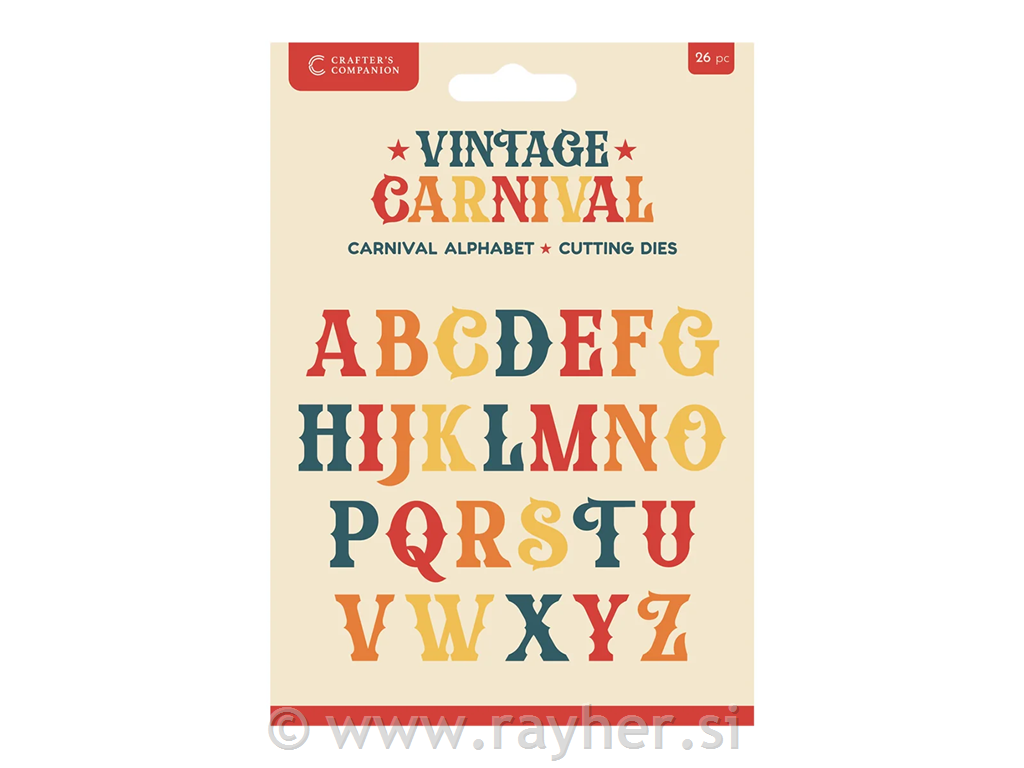 Šablon za rezanje - Carnival Alphabet