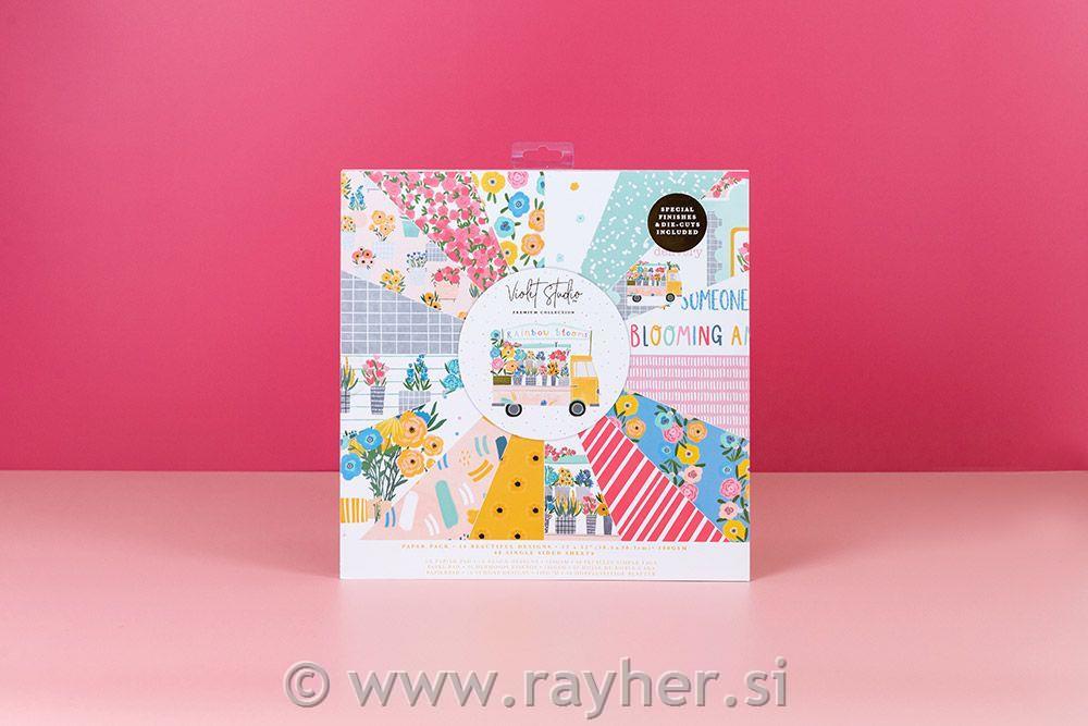 Set papira Rainbow Blooms 30x30cm