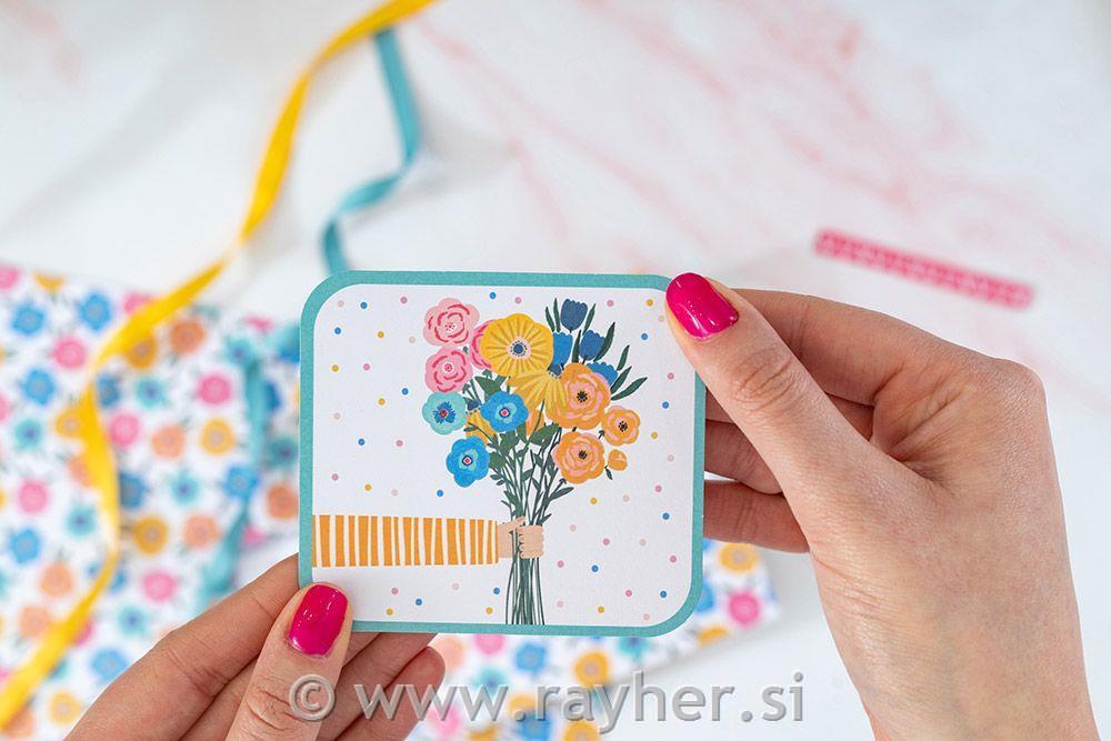 Set papira Rainbow Blooms 30x30cm