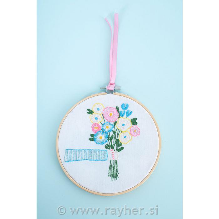 Set za vezenje - Rainbow Blooms