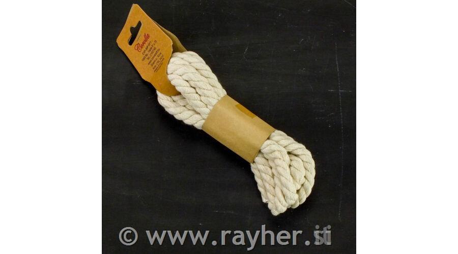 Vrv bombažna pletena, 10mm, 2.5m