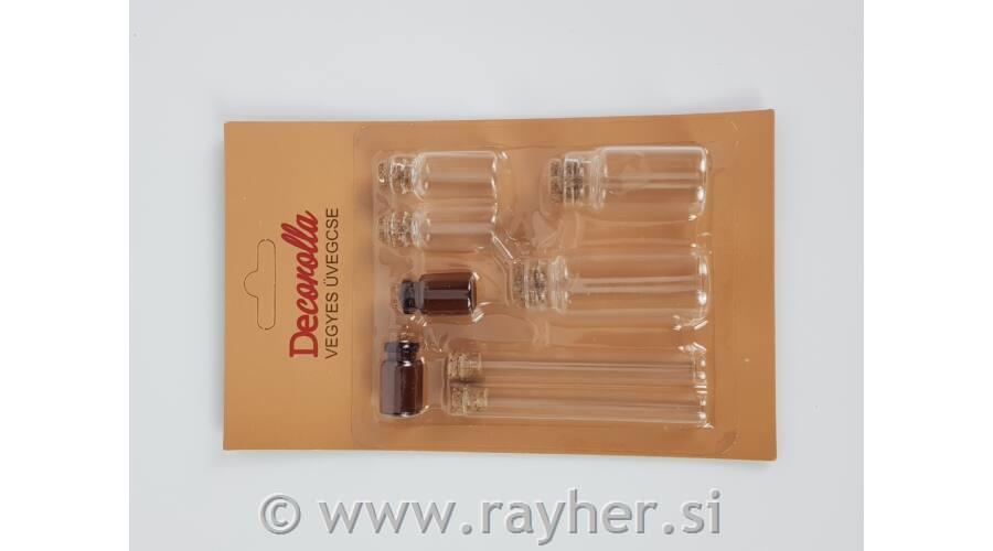 Mini stekleničke, set 8