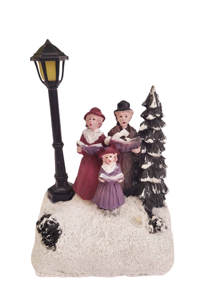 Božićna scena sa LED rasvjetom