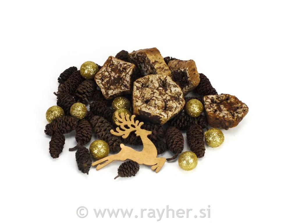 Paket za dekor, natur+cimet