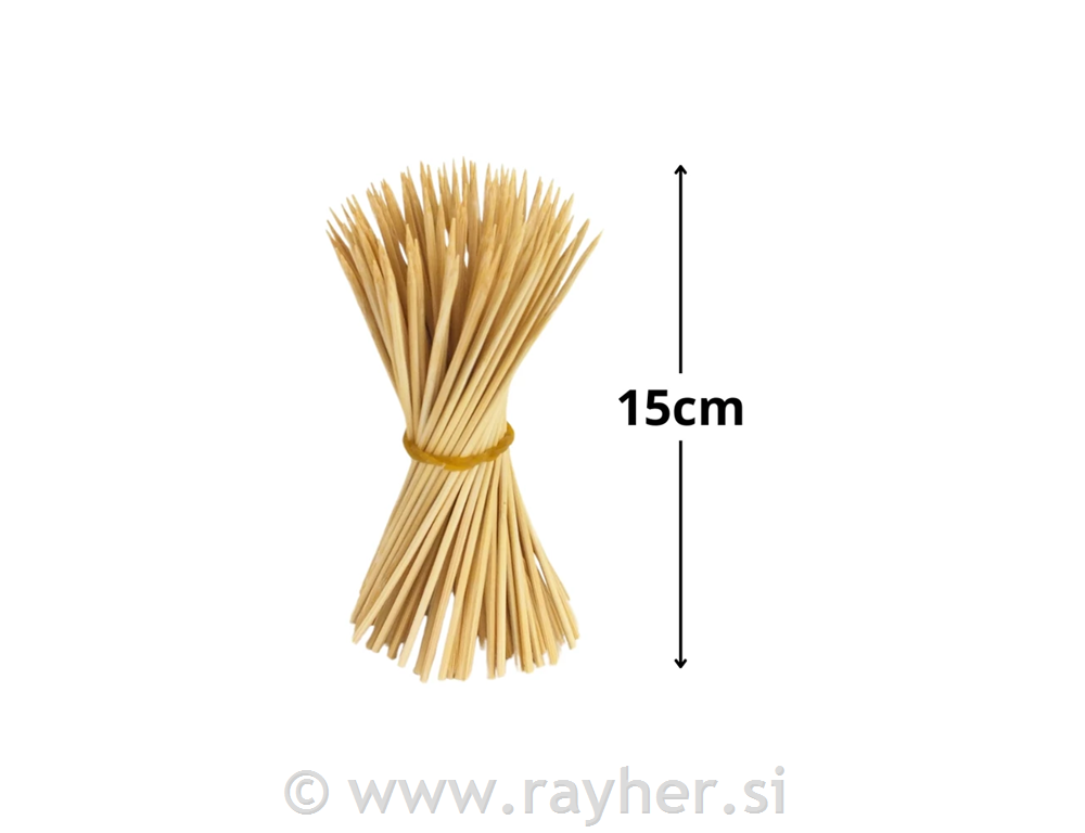 Lesene palčke 15cm, 100 kosov
