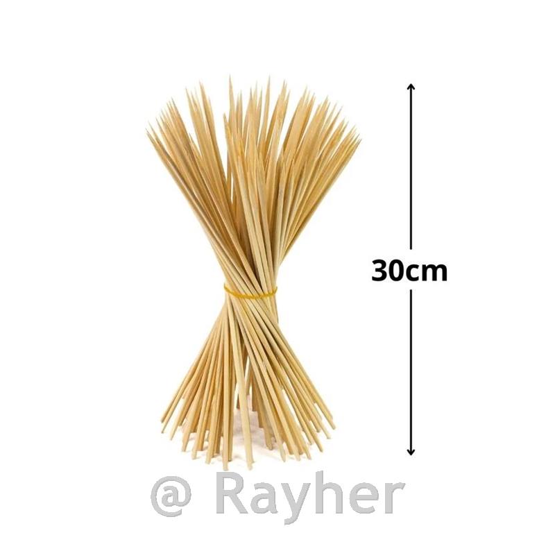 Wooden sticks 30cm, 4mm, 50pcs