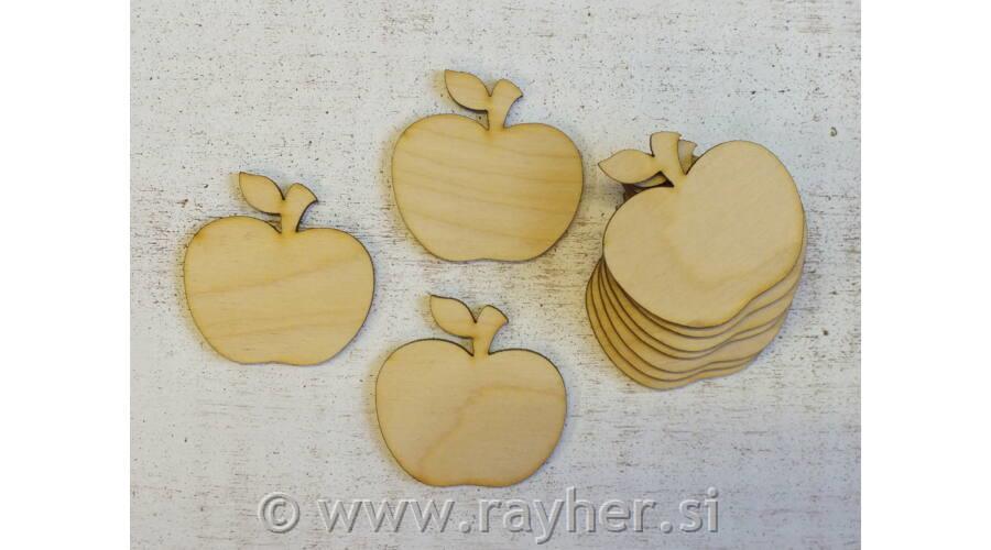 Drvena jabuka 5x5cm, set 10