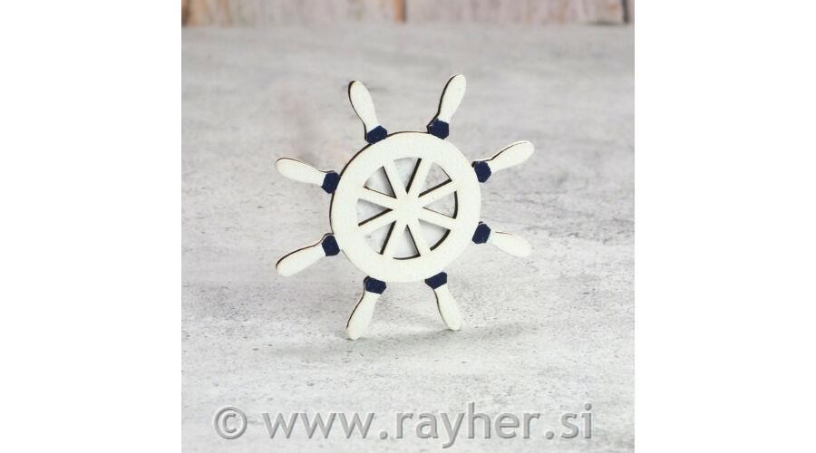 Drveni ukras Kormilo, 10 cm