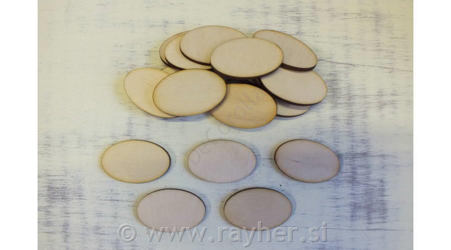 Wooden item 2,5x4cm, set 20