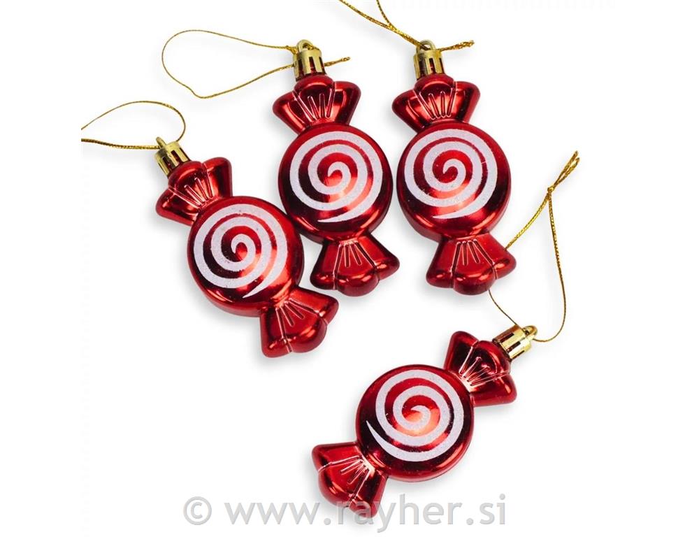 Ukrasi za bor – bomboni, set 4