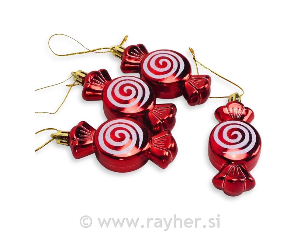 Ukrasi za bor – bomboni, set 4