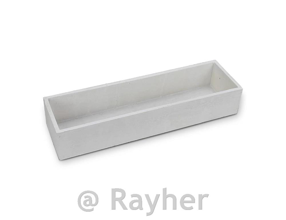 Wooden tray, raised, 35x10x6cm, white