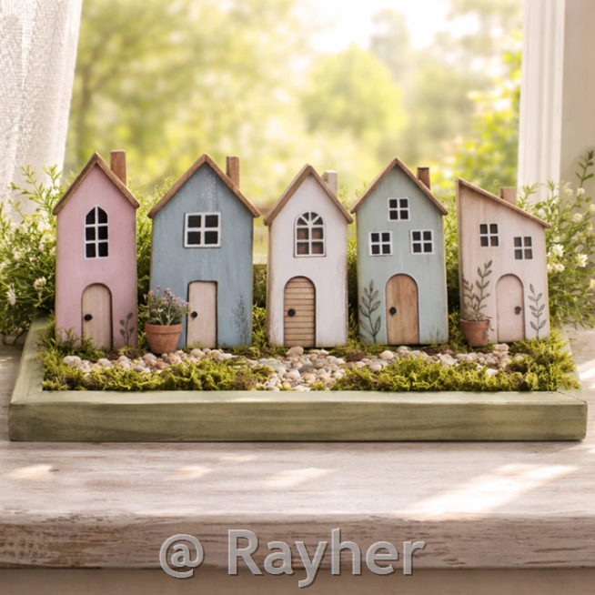 Drveni ukrasi, Kučice, set 5