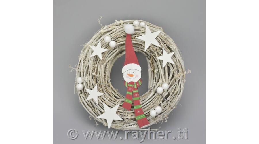 Drvene zvijezde, bijele, 5.5cm, set 5