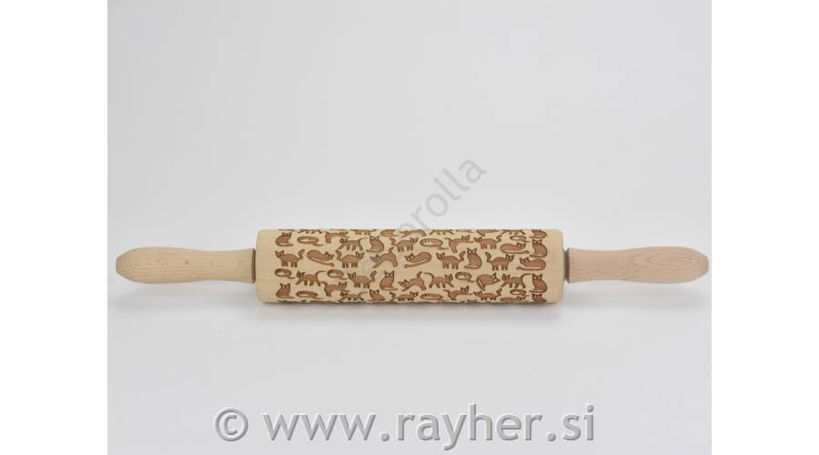 Valjar z vzorcem - mucki 38cm
