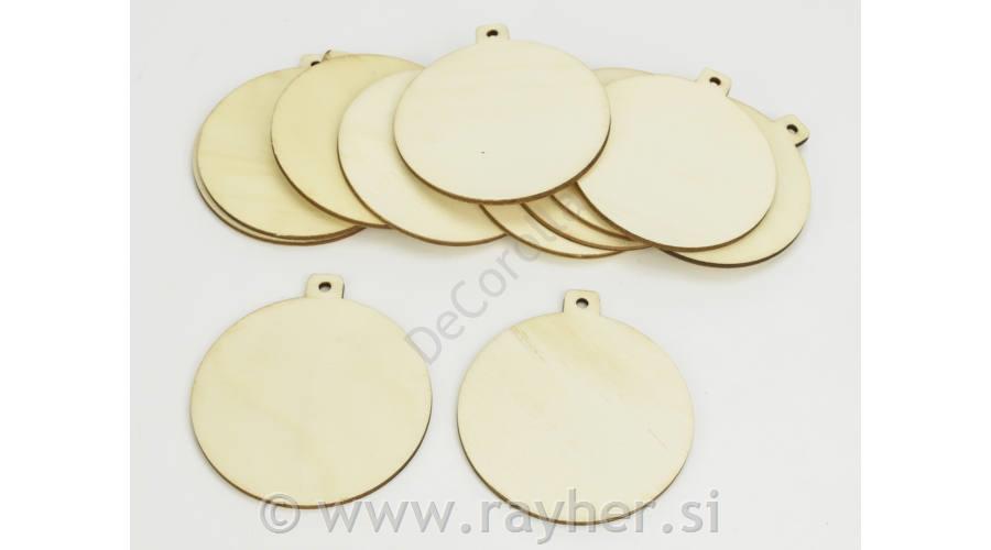 Wooden item 8cm, set 12