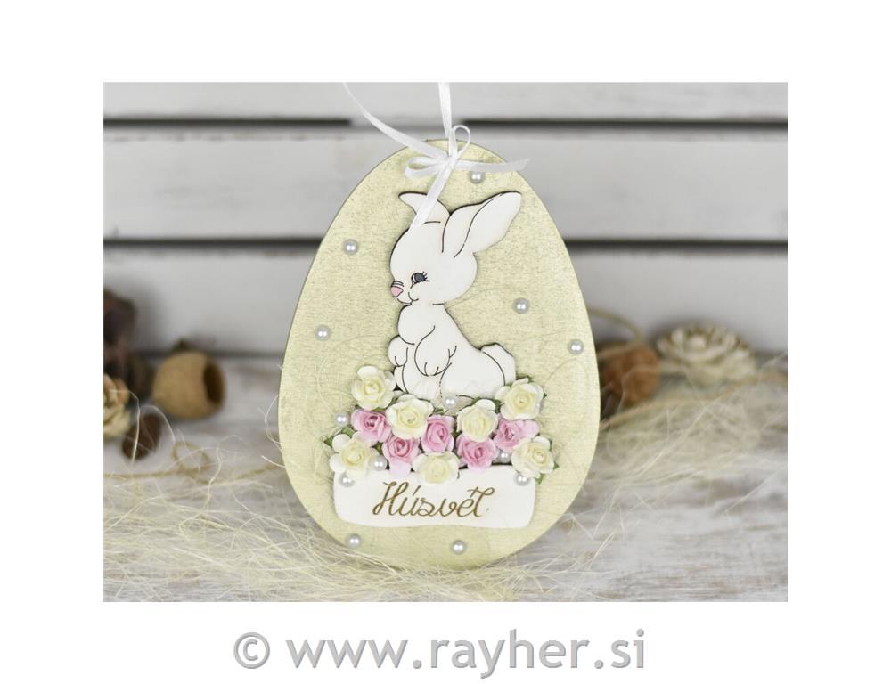 Drveni zećiči, 8cm, set 3