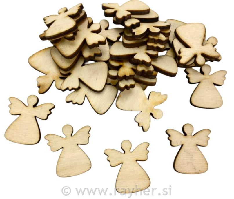 Lesen okraski Angeli, 2.8x3cm, set 10