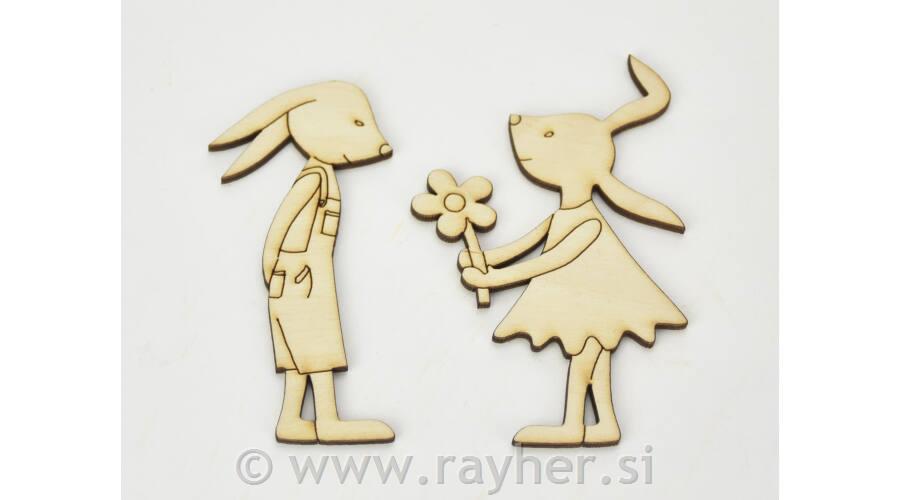 Wooden Rabit, set 2