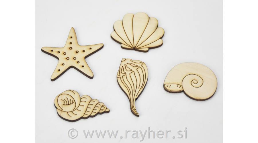 U moru, set 5, 4-6cm