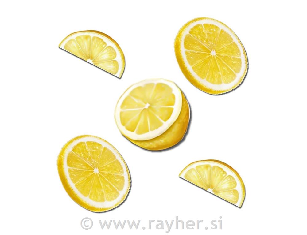 Drveni ukrasi, Limun, set 5