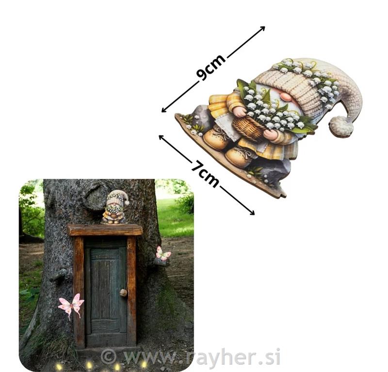 Vrtni patuljak sa šmarnicama, set 2