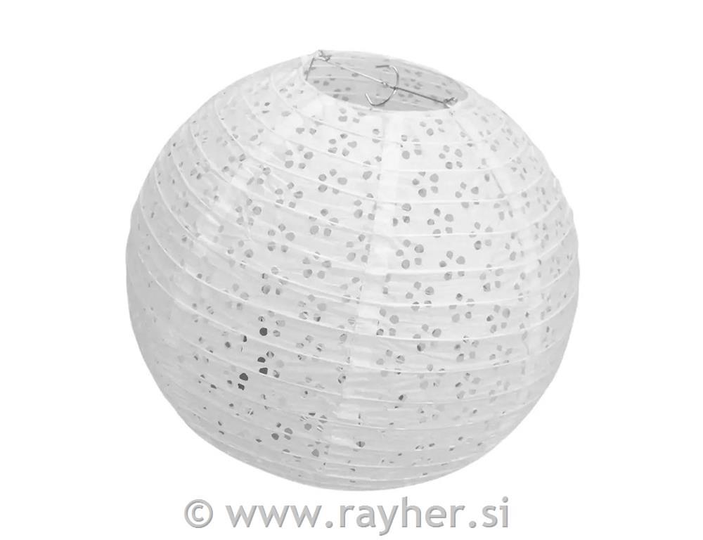Lampion od papira bijeli, 25cm