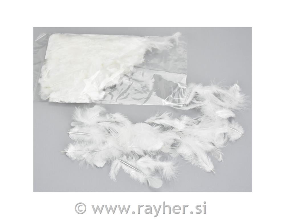 Perje, pahuljasto, 7-8cm, 10g, bijelo