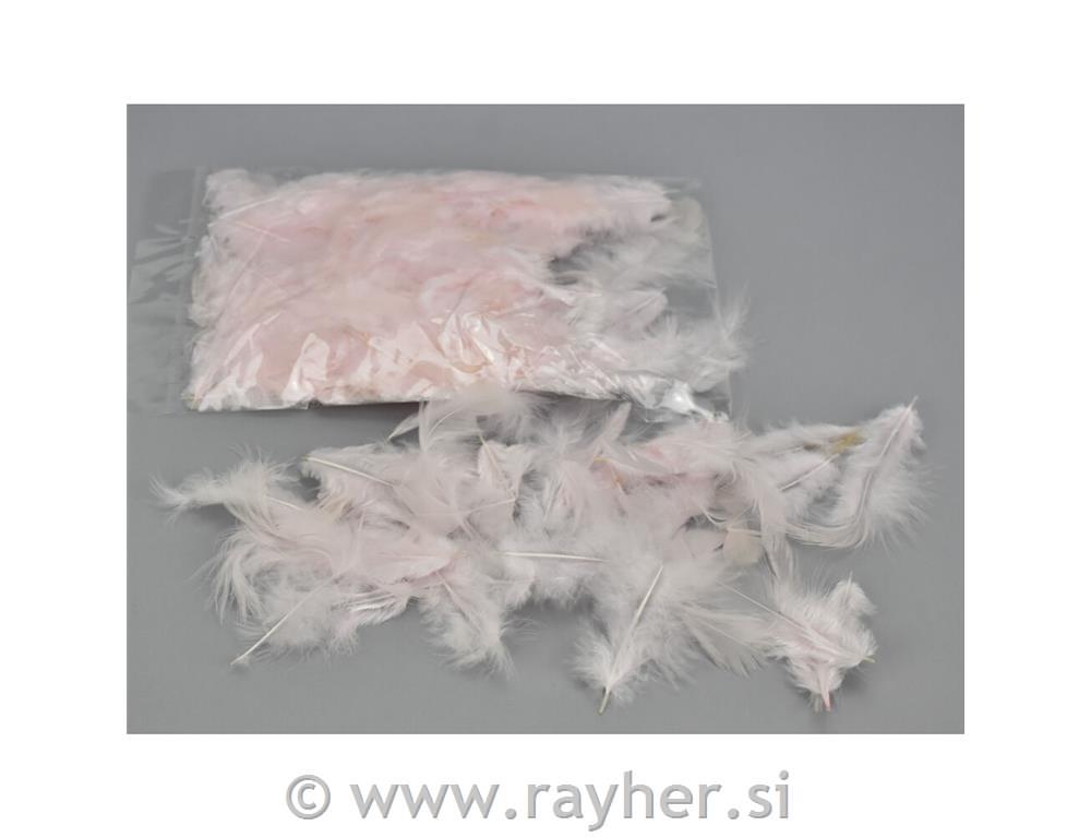 Perje, pahuljasto, 7-8cm, 10g, pink