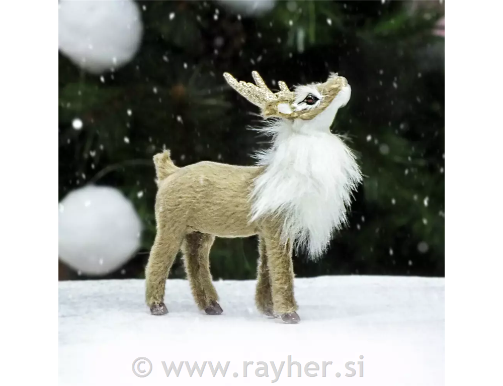 Jelen, siv, 10cm, premium kvalitet