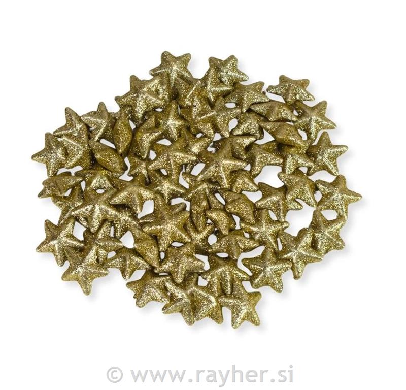 Dekorativne zvijezde, 3.5cm, zlatne