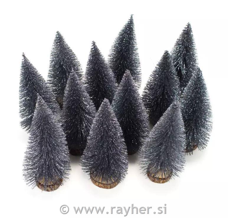 Smreka zasnežena, 15 cm, 1 kos, antracit