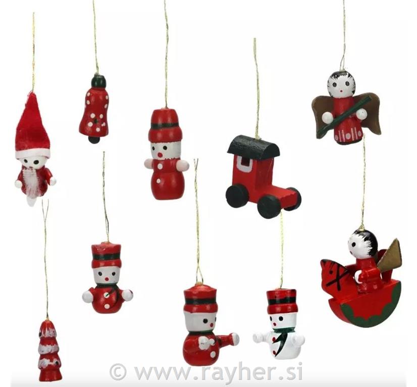 Božično novoletni okraski, set 10