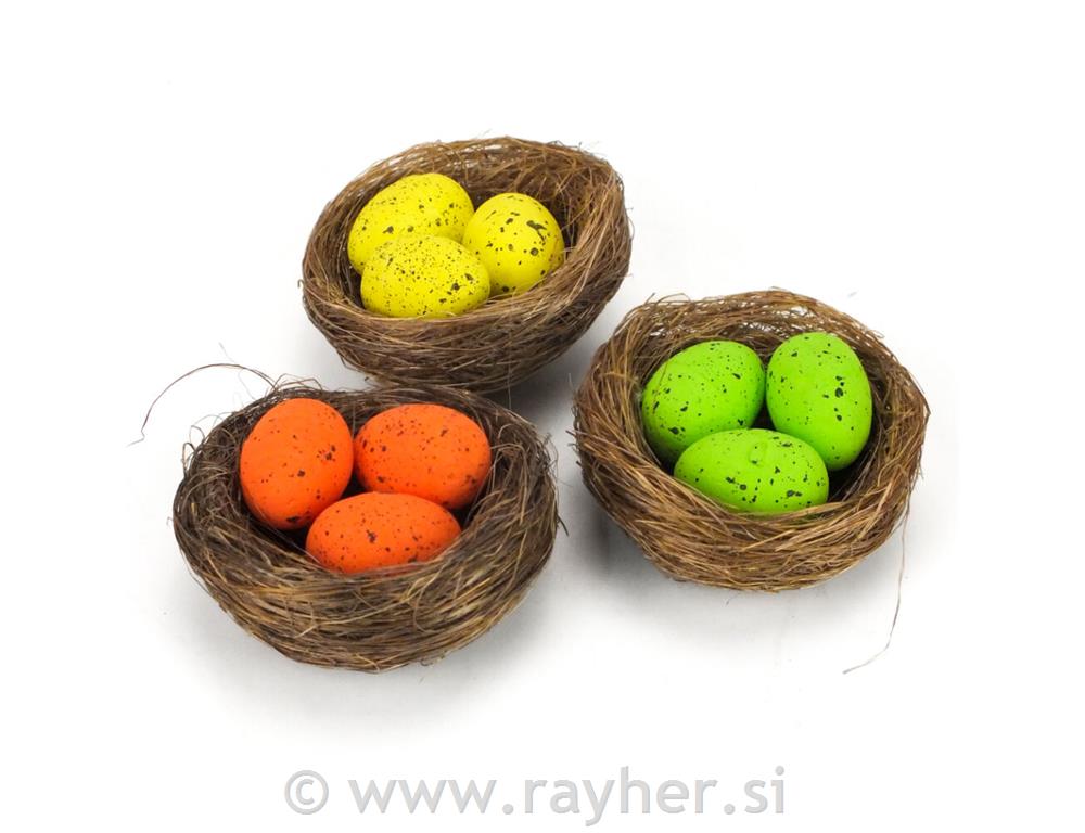 Gnijezda s jajima, set 3