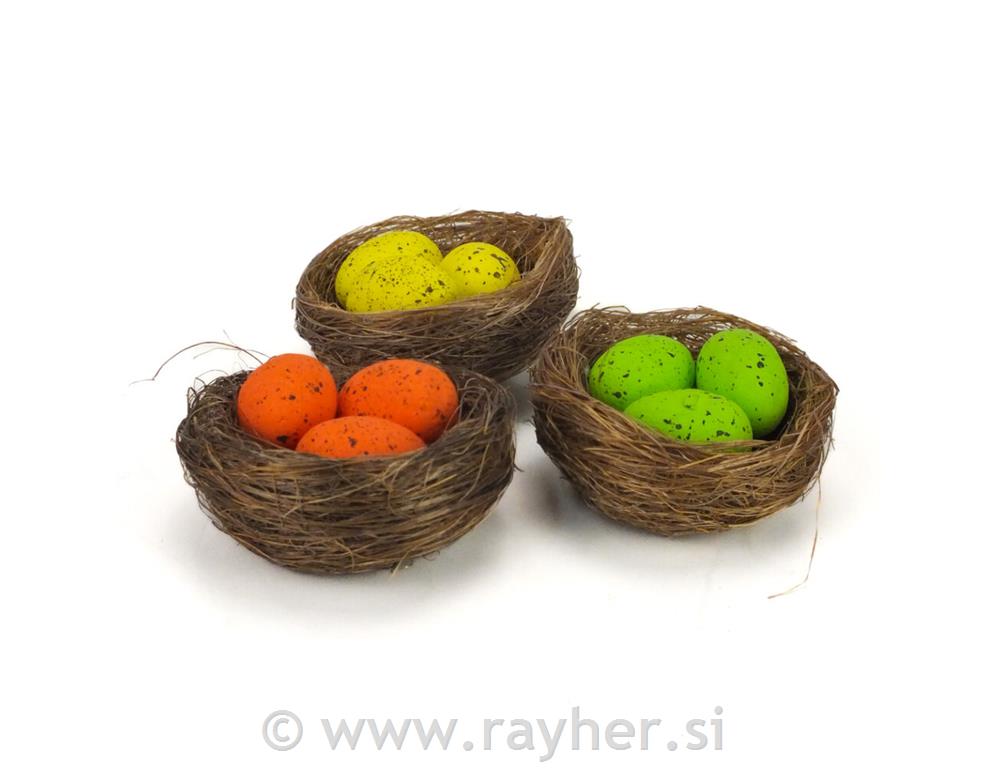 Gnijezda s jajima, set 3