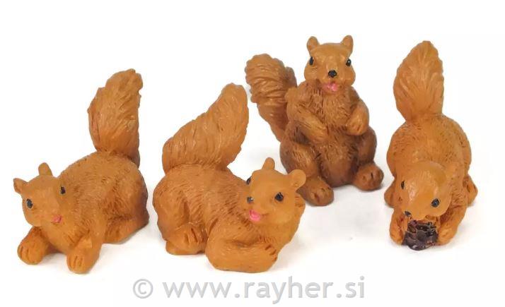 Vjeverica, 3,5 cm, set 4