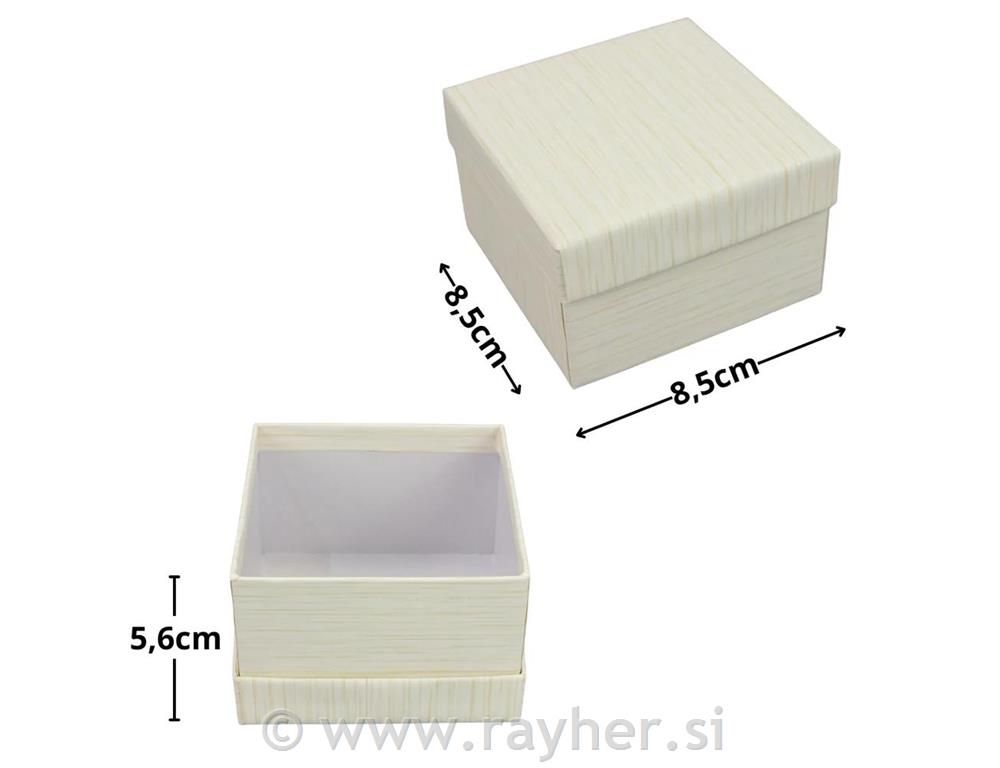 Kutija krem, 8,5x8,5cm, 1 kom