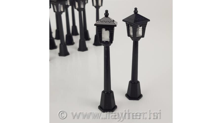 Ukras Svjetlo, crno, 10cm, set 3