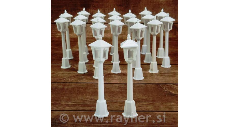 Ukras Svjetlo, bijelo, 10cm, set 3