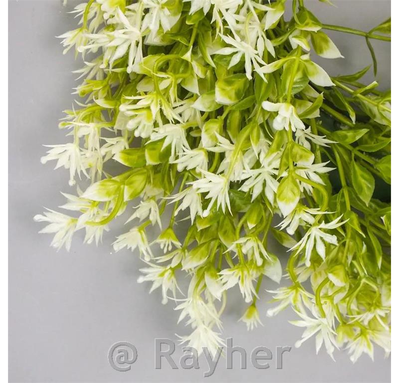 Wreath with white flowers, 33 cm