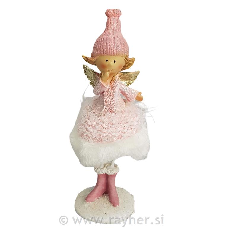 Anđeo roza 15cm