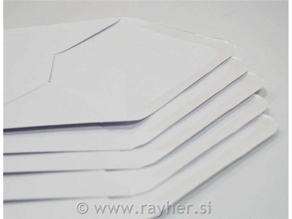 OMOTNICE + ČESTITKE, SET 25, 17.8 X 17.8CM, BIJELE BOJE