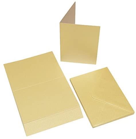 CREAM PEARLESCENT CARDS & ENVELOPES C6