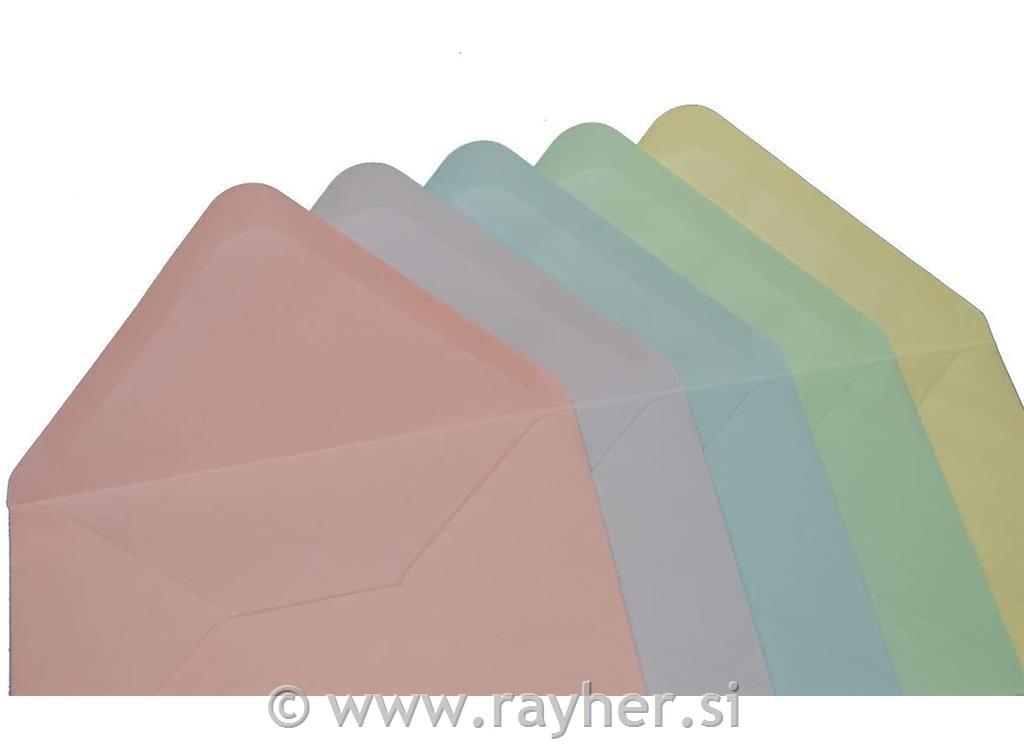 OMOTNICE + ČESTITKE, SET 40, 15.2 X 15.2CM, PASTELNE BOJE